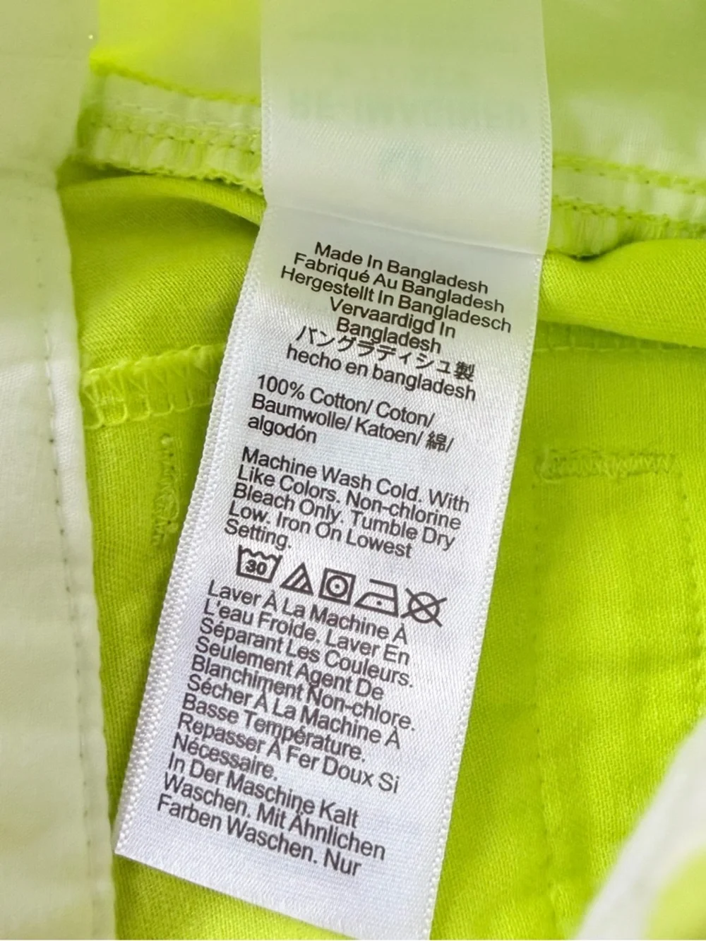 J.Crew Neon Yellow Shorts Size 00 NWT Summer Bright Chino